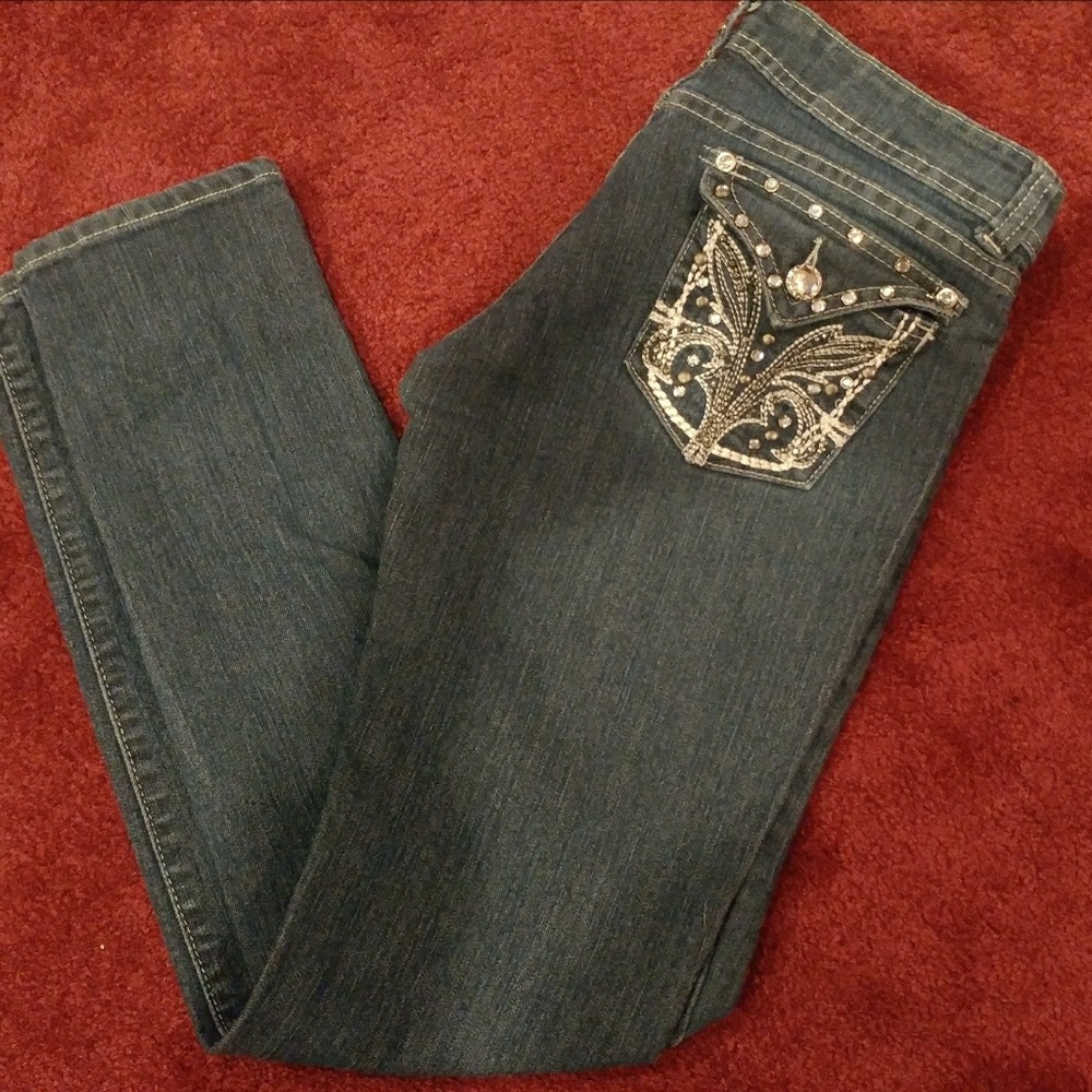 Denim skinny jeans